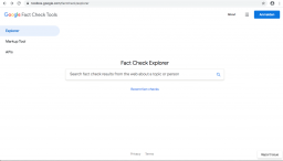 Google Fact Check Explorer