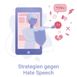 Illustration Strategien gegen Hate Speech
